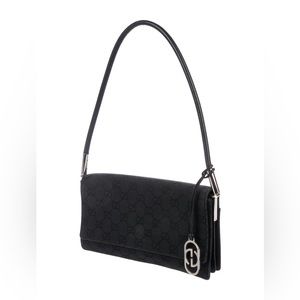 GG vintage monogram canvas flap bag